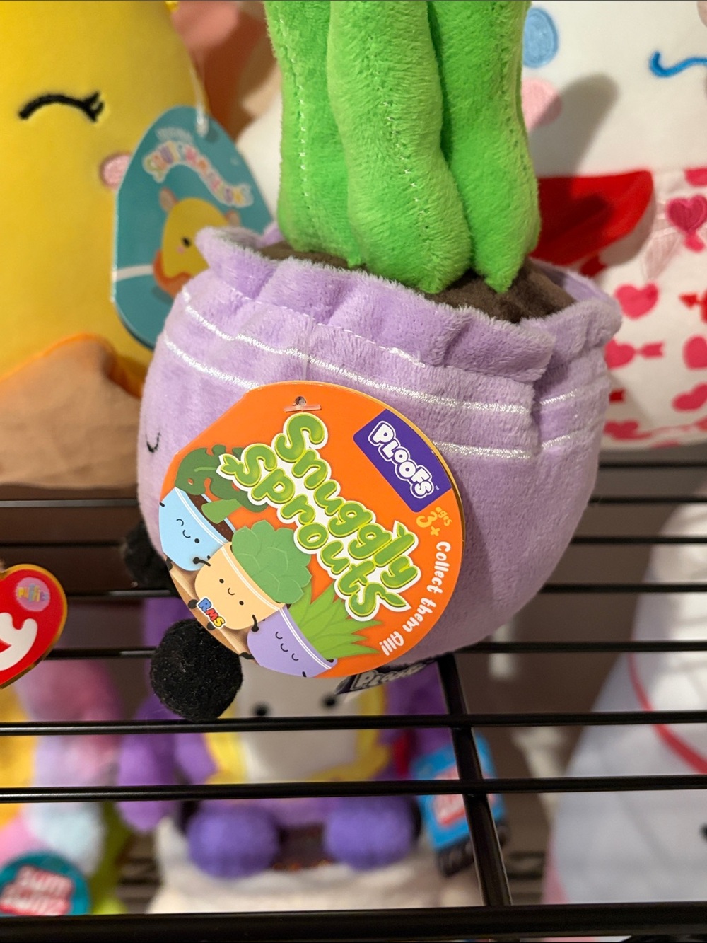 Vera the Purple Aloe Vera Ploofs Snuggly Sprouts Plush Potted Plant BNWT - Picture 3 of 4